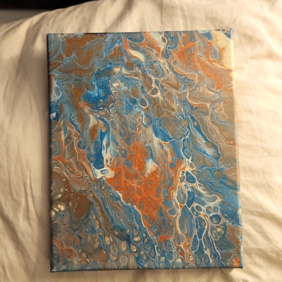 Original Abstract acrylic fluid art - Picture 3 of 3